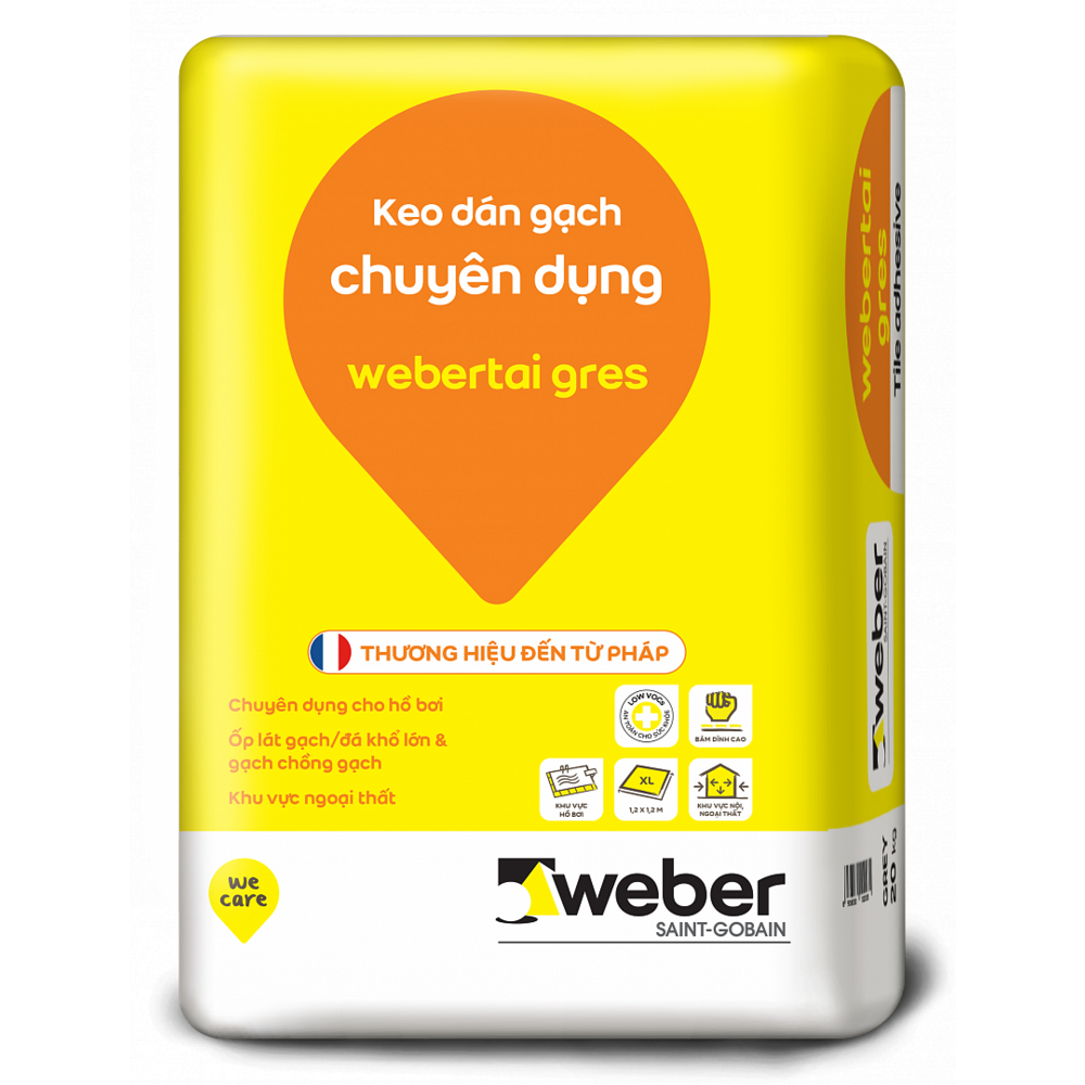 keo dán gạch webertai gres 40kg